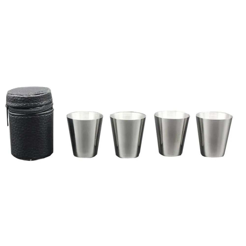 4Pcs/set 30ML Stainless Steel Shot Glass