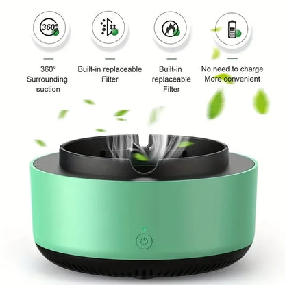 Ashtray with Filter Air Purifier