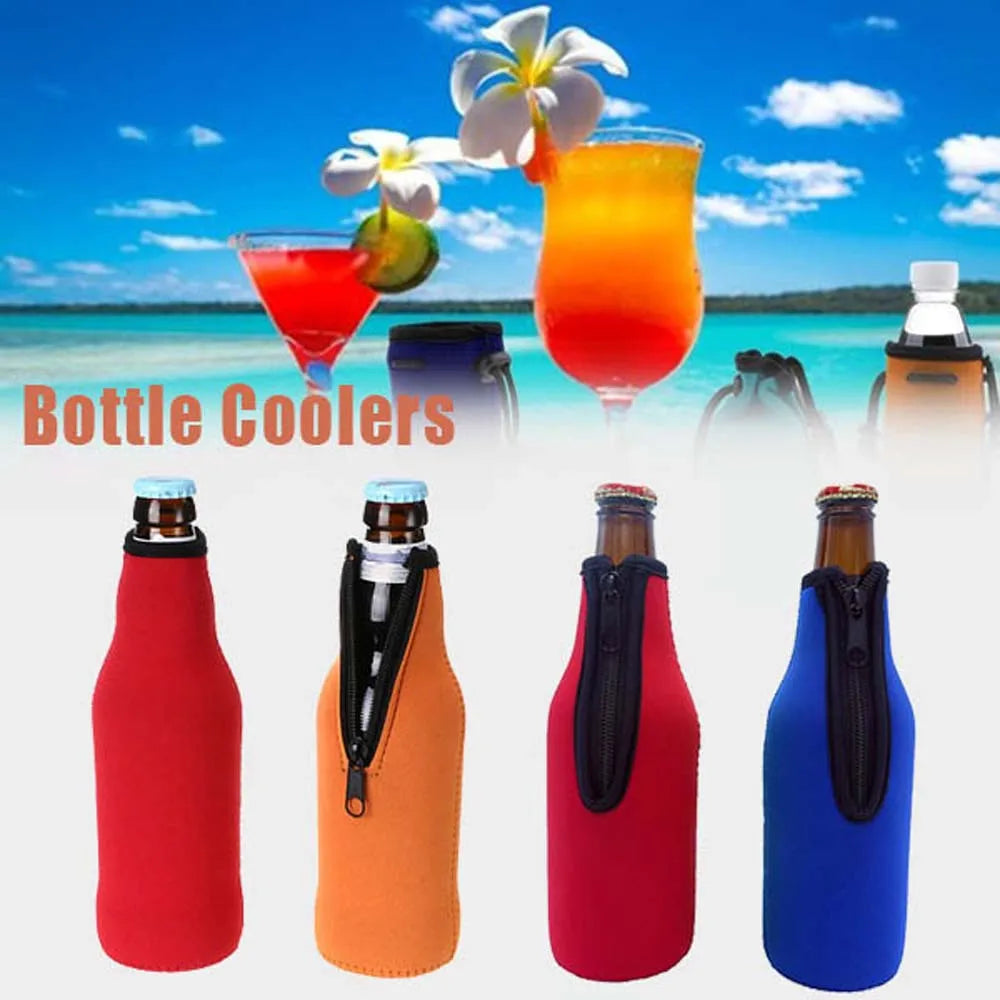 Zipper Beer Insulated Bottle Holder