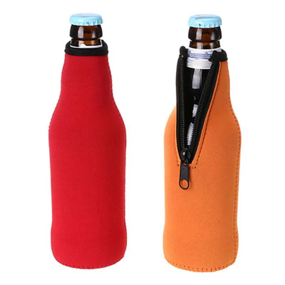 Zipper Beer Insulated Bottle Holder