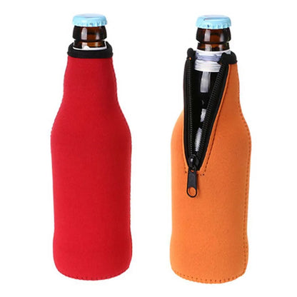 Zipper Beer Insulated Bottle Holder