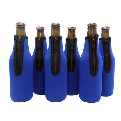 Zipper Beer Insulated Bottle Holder